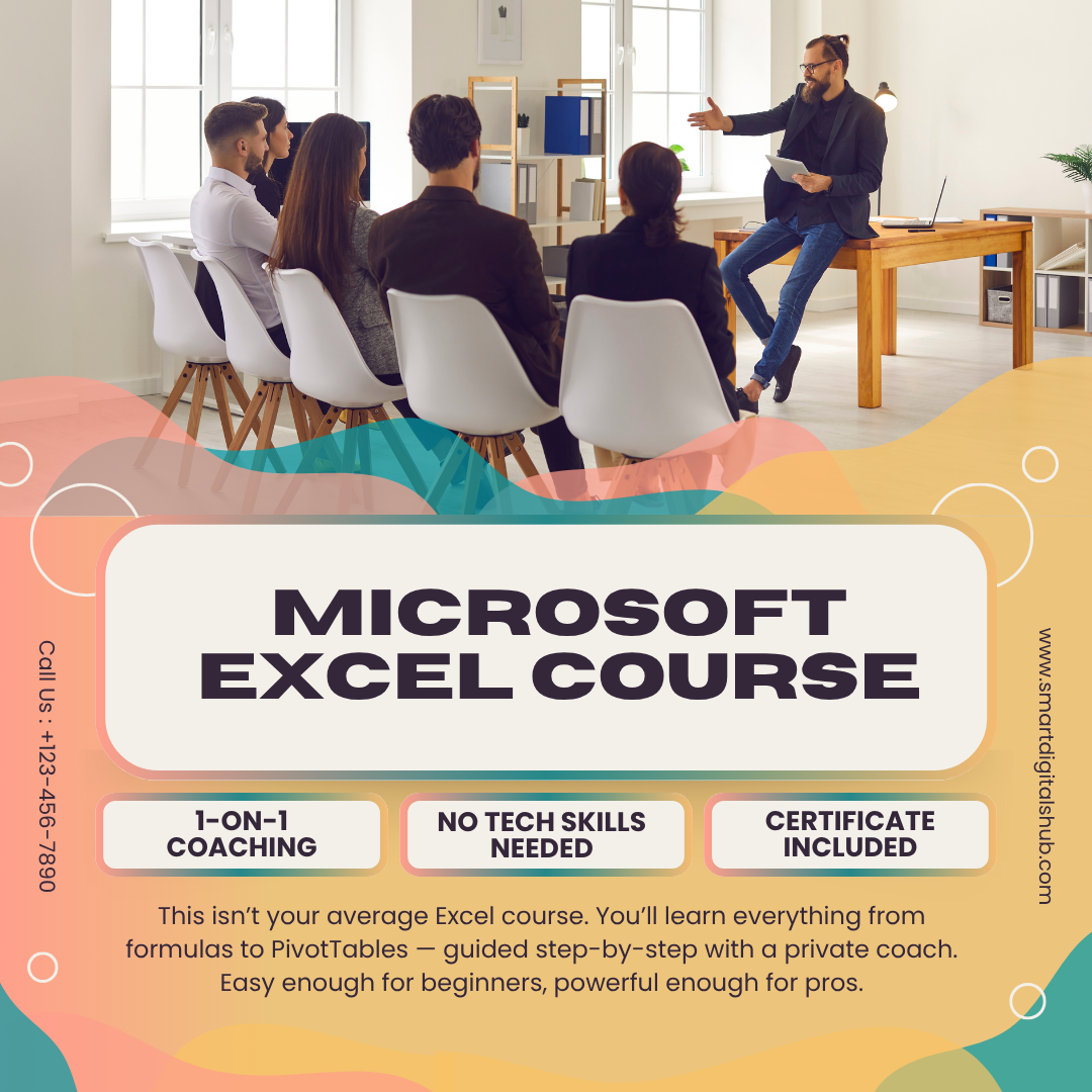 Master Microsoft Excel with 1-on-1 Coaching